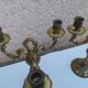 Pair of bronze candlesticks
