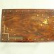 Italian Rosewood Nesting Tables with Copper Inlay