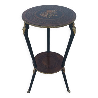 Napoleon III saddle in precious wood marquetry