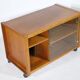 Buffet audio pour meuble phonographe design danois en teck, années 1960