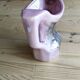 Vintage pearlescent vase, in the style of Vallauris, 1970s.