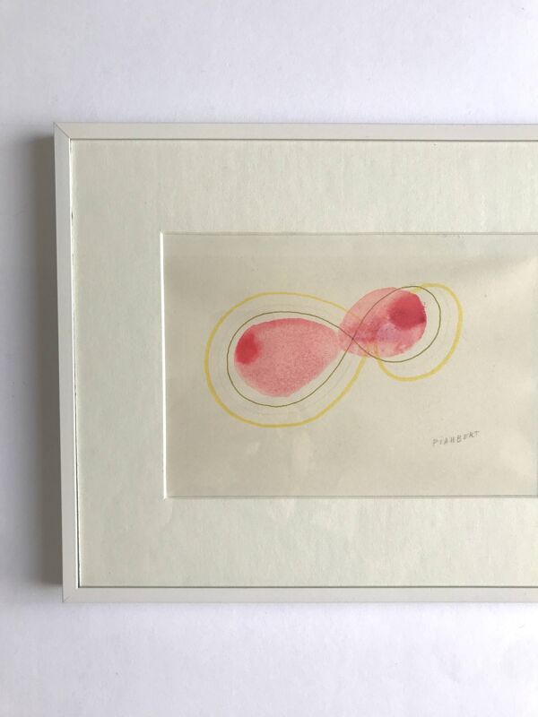 Dessin original signé au crayon Jean Piaubert, Sans titre, c .1960