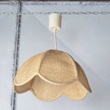 Braided flower pendant