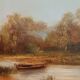 Émile Godchaux (attributed) – Important river landscape, oil on canvas, c.