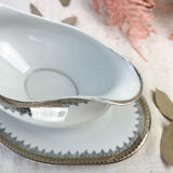 Vintage saucière porcelaine limoges silver made in france