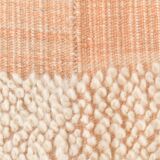 4x7 Salmon Beige Handmade Turkish Vintage Rug