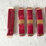 Art Deco set wine lees color 30s