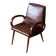 Modernist armchair with oval armrests, 1950s-1960s