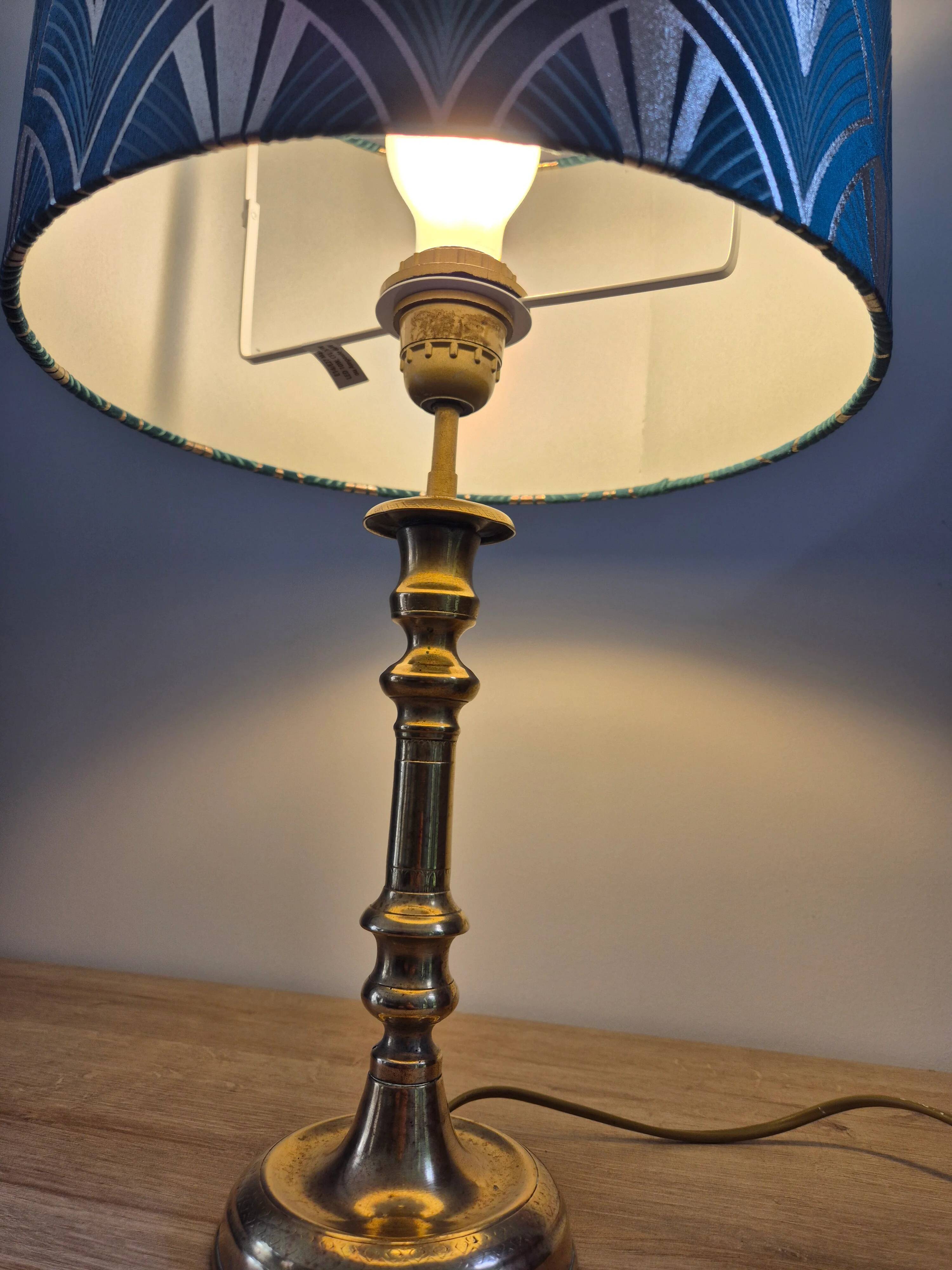 Antique candlestick lamp