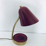 Brass and ceramic bedside lamp 1950