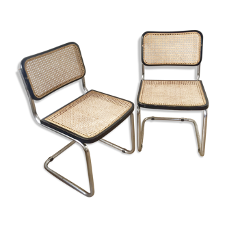 Set of 2 chairs Cesca model B32 Marcel Breuer