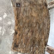 Large old teak chair or armchair H84 L60