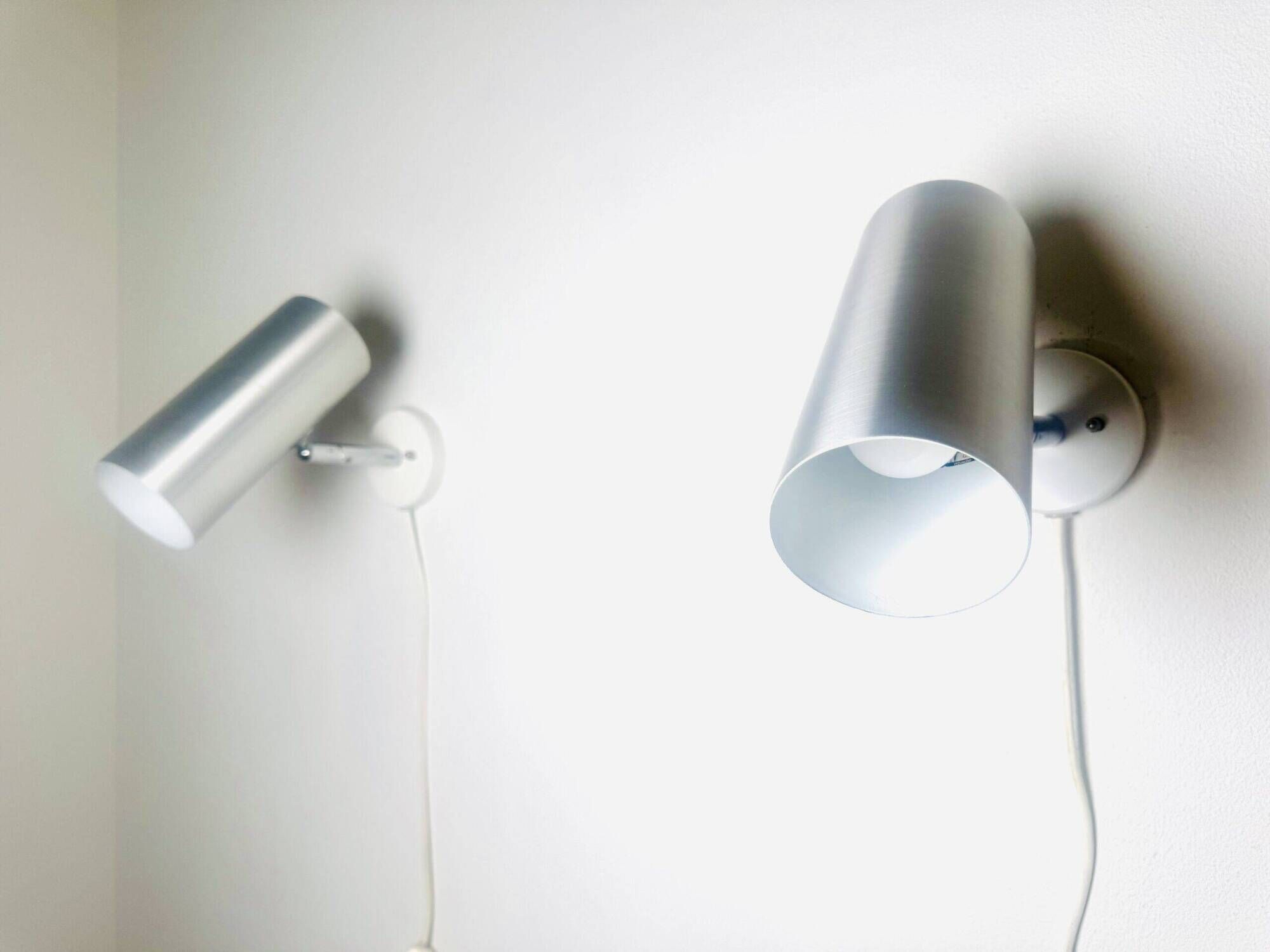 Cylindrical C-1582 Metallic Wall Lamps By Raak Amsterdam, The Netherlands 1960S