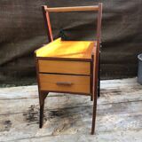 Travailleuse boîte à couture années 50