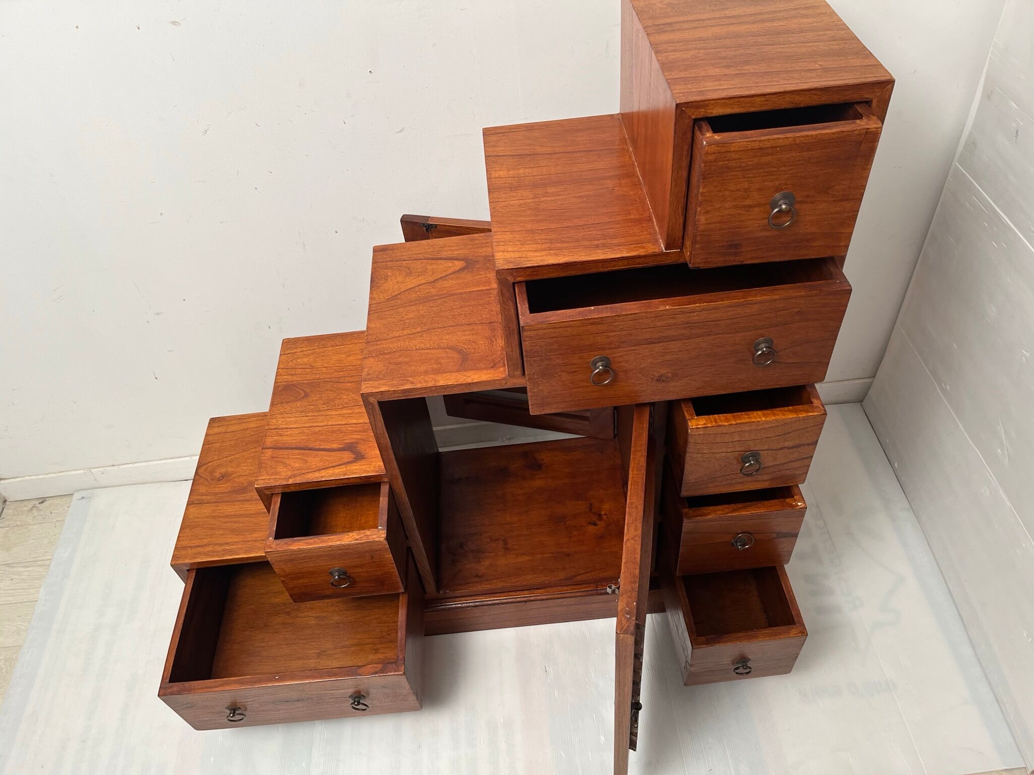 Staircase cabinet 1 door 7 drawers