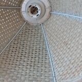 Wicker suspension flowers cannage tulip 70s