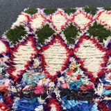 Azilal wool and handmade cotton rug 100x190 cm