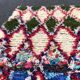Azilal wool and handmade cotton rug 100x190 cm