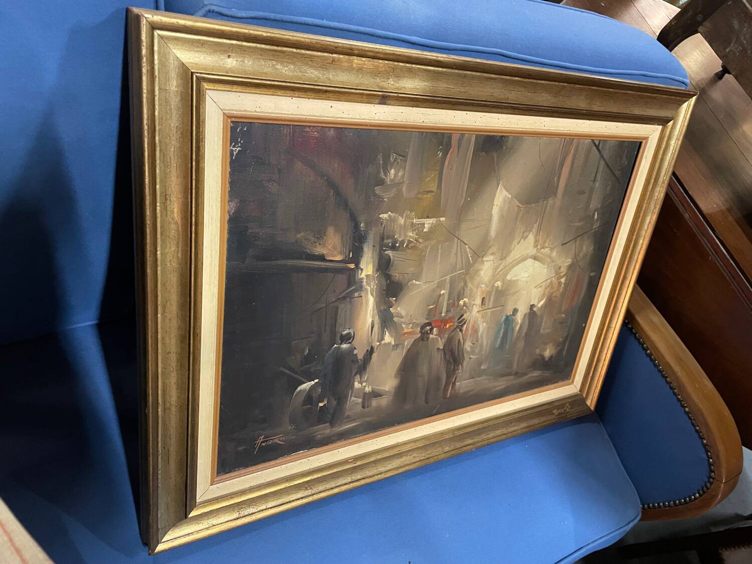 Orientalist painting signed