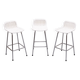 Rohe Noordwolde set of 3 Rattan Bar Stools 1960s Holland