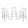 Rohe Noordwolde set of 3 Rattan Bar Stools 1960s Holland