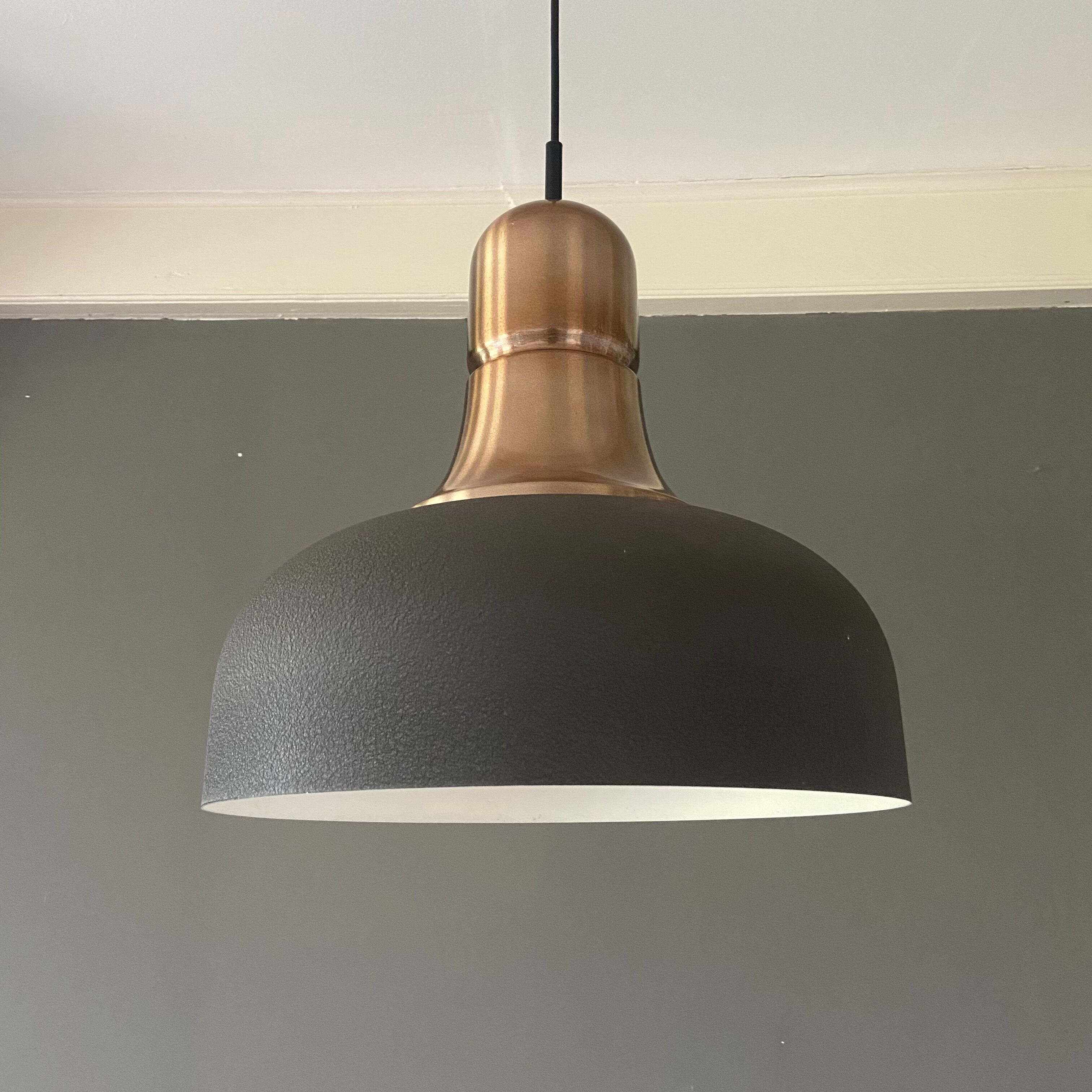 Dutch design 1970s 80s vintage aluminum hanging lamp made  by Raak Amsterdam