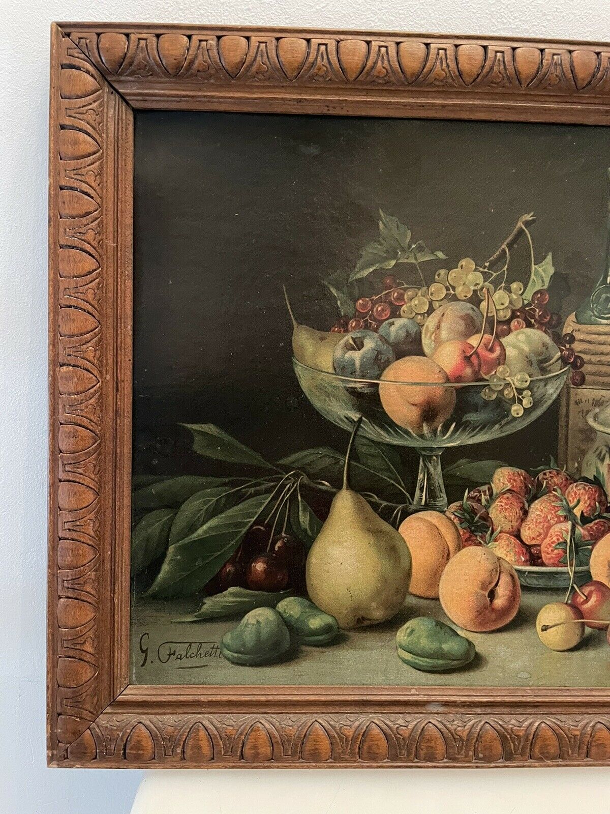 " g. falchetti ", still life with fruits