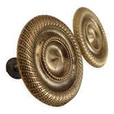 Paire de boutons de meubles Empire en bronze XIXeme