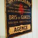 Plaque émaillée de la compagnie d'assurance "La Parisienne"