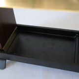 Vintage wooden and brass umbrella holder