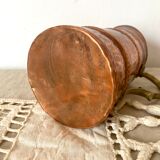 Antique copper and brass pitcher
