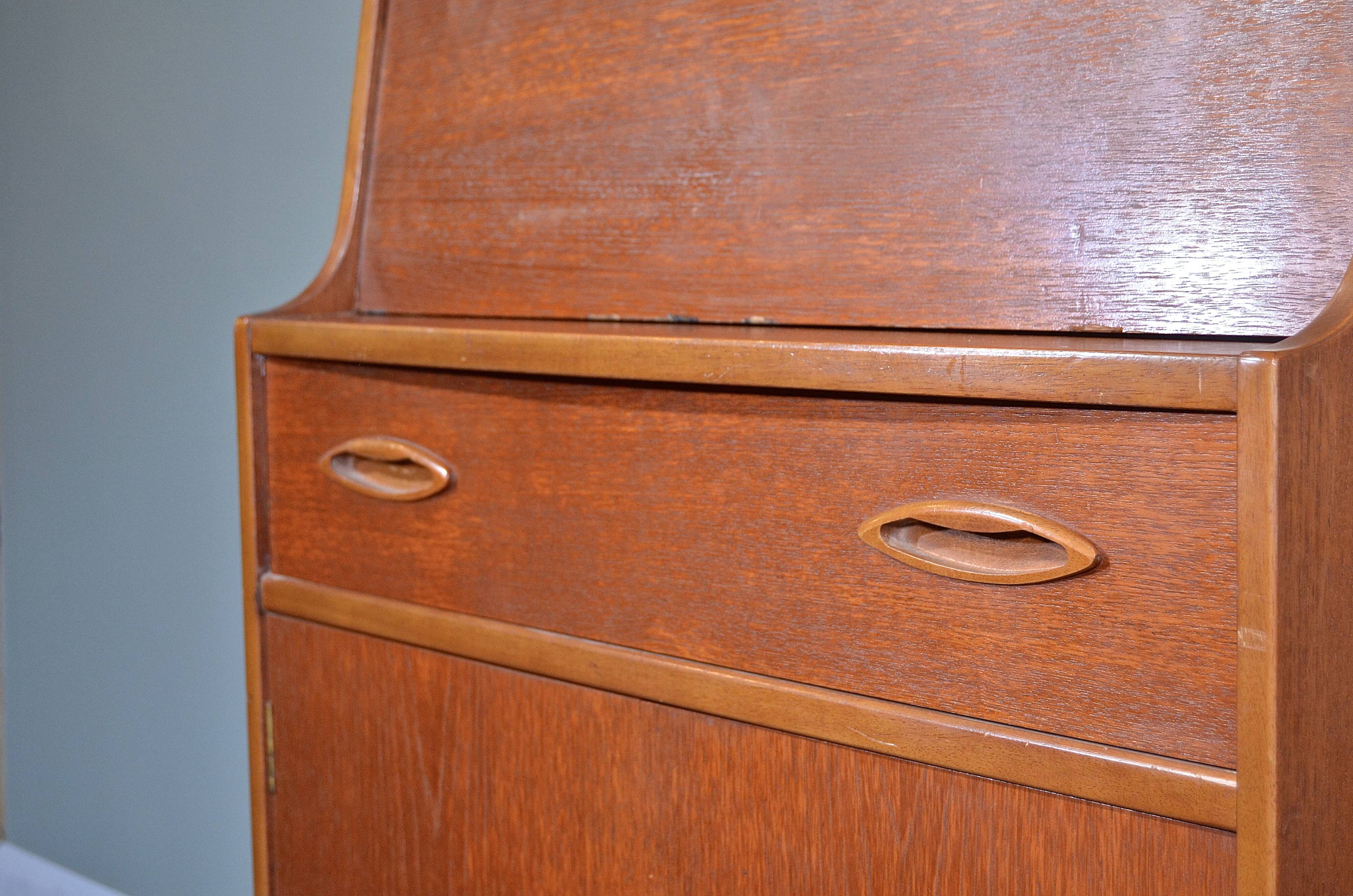 Vintage Midcentury 'Jentique' Teak Bureau / Cabinet Chest. Delivery. Modern