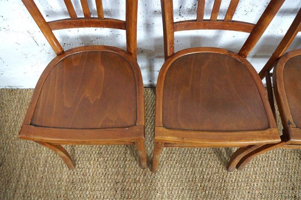 Set of 4 vintage Luterma-style bistro chairs from the 50s