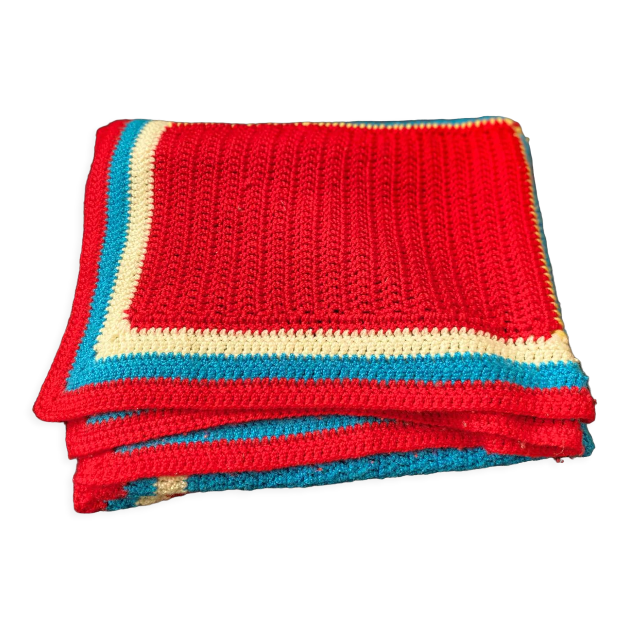 Wool patchwork plaid