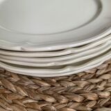 Set of 6 plates with white starter or dessert Manoir from Villeroy & Boch
