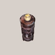 Sculpted wooden lamp from Madagascar