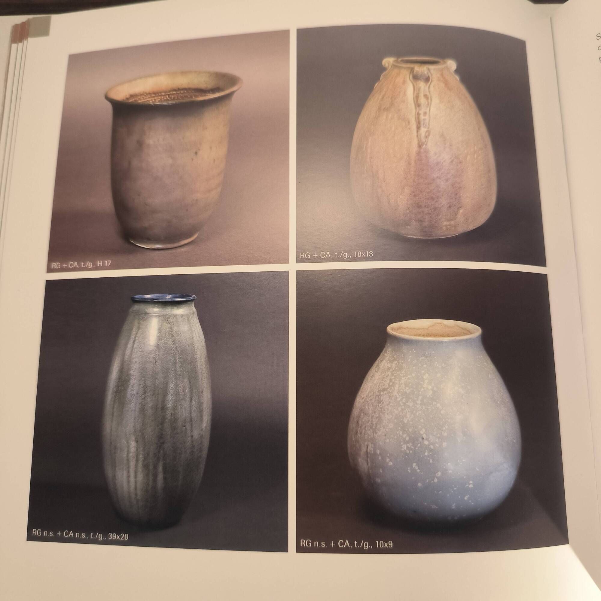 Cris agterberg & roger guerin in bouffioulx, art deco vase in green/blue stoneware
