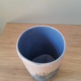 Tasse céramique artisanale couleur pastels bleu