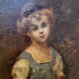Oil on canvas to the girl
