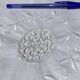 Fine linen round crocheted openwork mini day pillowcase