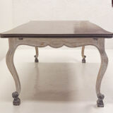 Table style louis xv patinated
