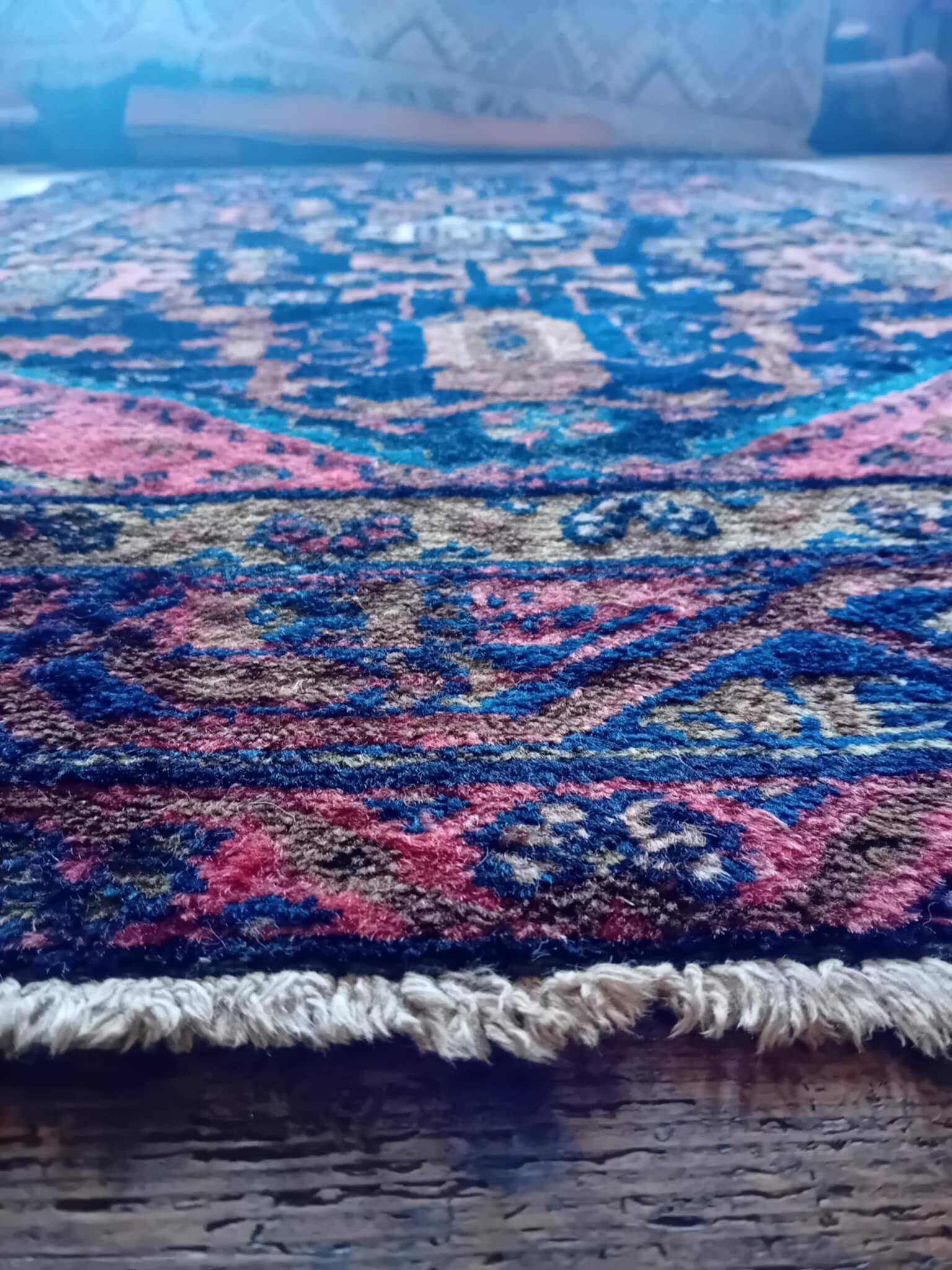 Handmade Persian Hamadan Rug 210x134cm