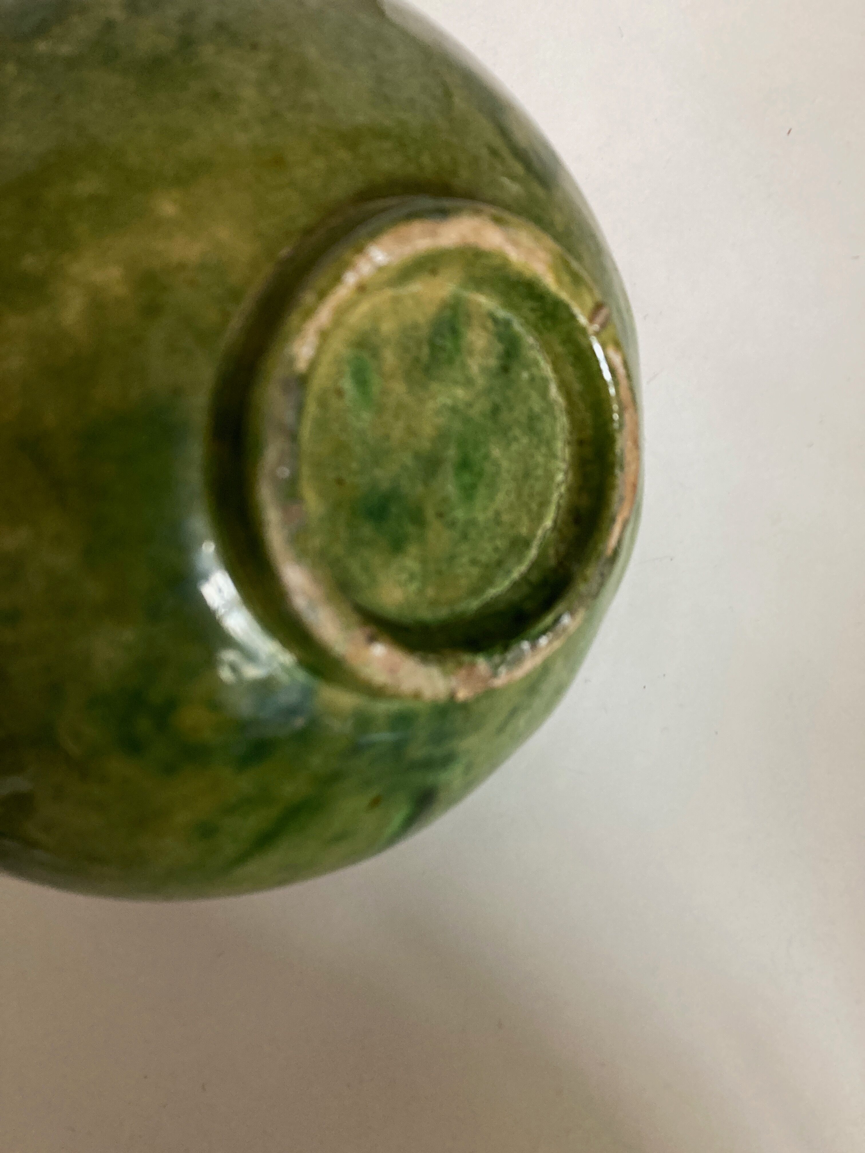 Glazed clay salad bowl from Biot 1960