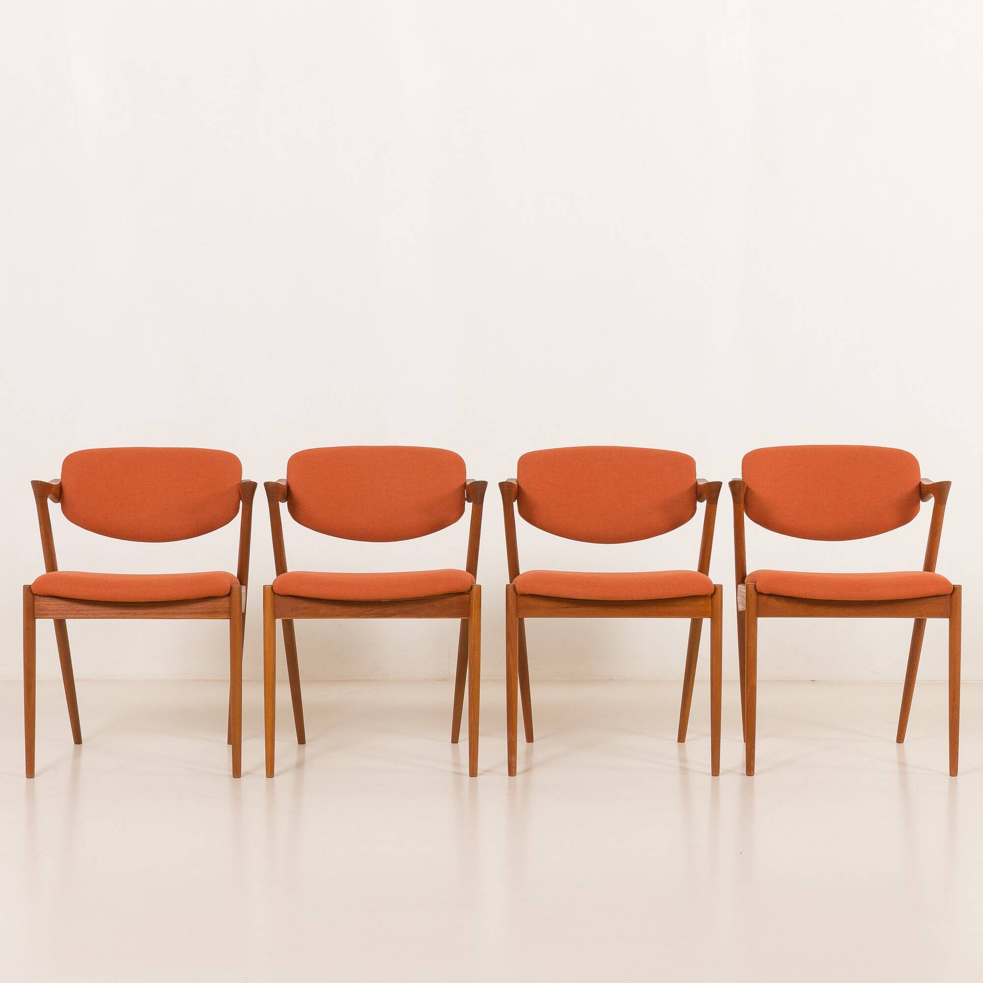 Kai Kristiansen #42  chairs, set of 4, Denmark 1960s