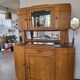 Solid wood and vintage marble