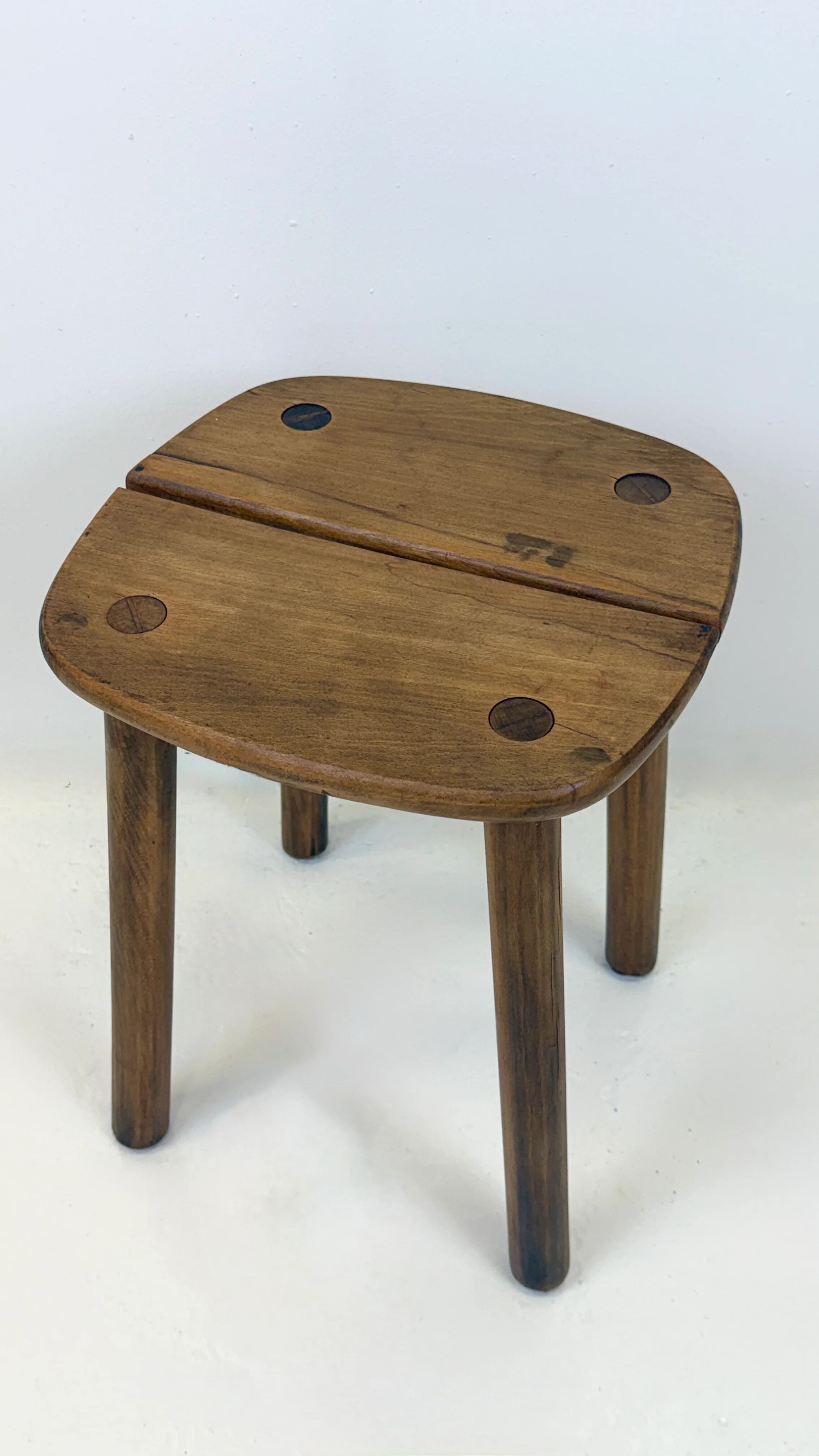 Wooden stool — Pierre Gautier-Delaye, France, 1960s