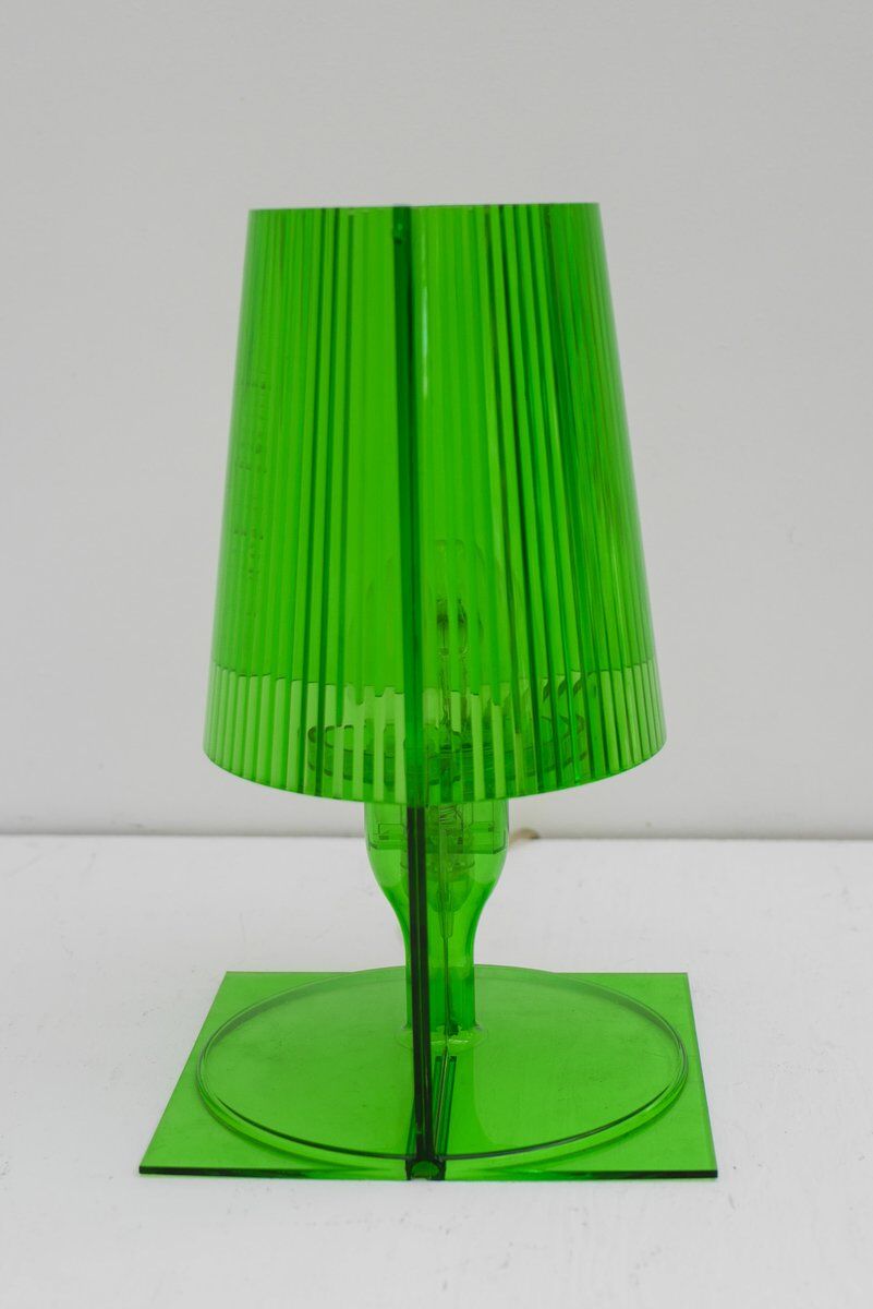 Lampe de table en polycarbonate transparent vert par Ferruccio Laviani pour Kartell, 2003.