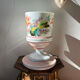 Opaline vase flowers Napoleon lll