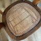 Solid oak and cane armchair