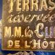 Vintage painted advertising sheet